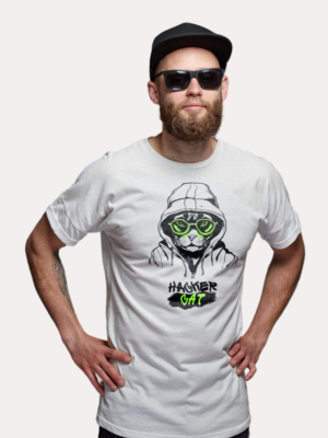 Hacker Cat T-Shirt for Men